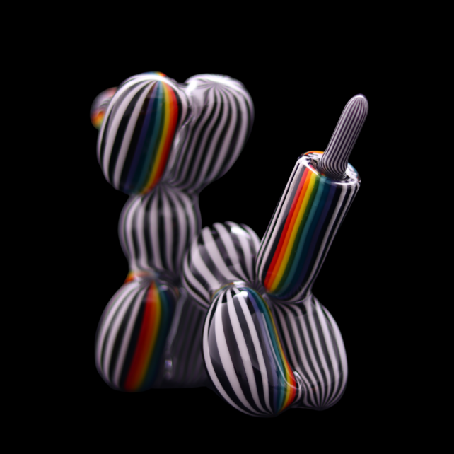 BlitzKriega Mini Balloon Dog Zebra Rainbow