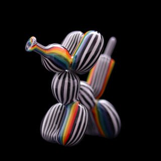BlitzKriega Mini Balloon Dog Zebra Rainbow