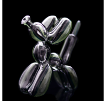 BlitzKriega Mini Balloon Dog Green Black Swirl