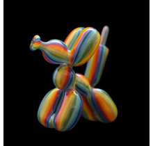 BlitzKriega Mini Balloon Dog Rainbow