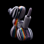 BlitzKriega Mini Balloon Dog Black Purple Dichro