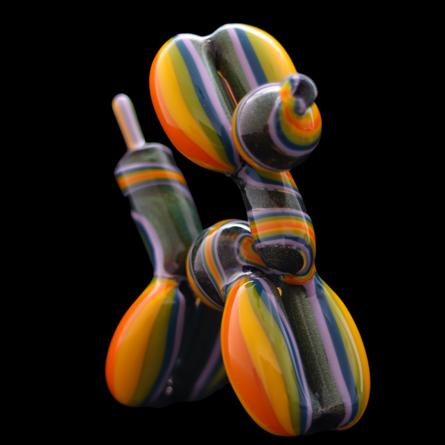 BlitzKriega Full Size Balloon Giraffe Deluxe Orange Green Dichro