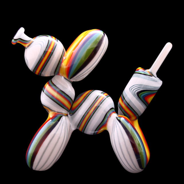 BlitzKriega Full Size Balloon Dog Orange White Green