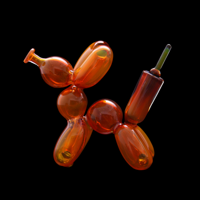 BlitzKriega Full Size Balloon Dog Red/Orange