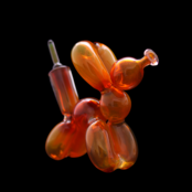 BlitzKriega Full Size Balloon Dog Red/Orange