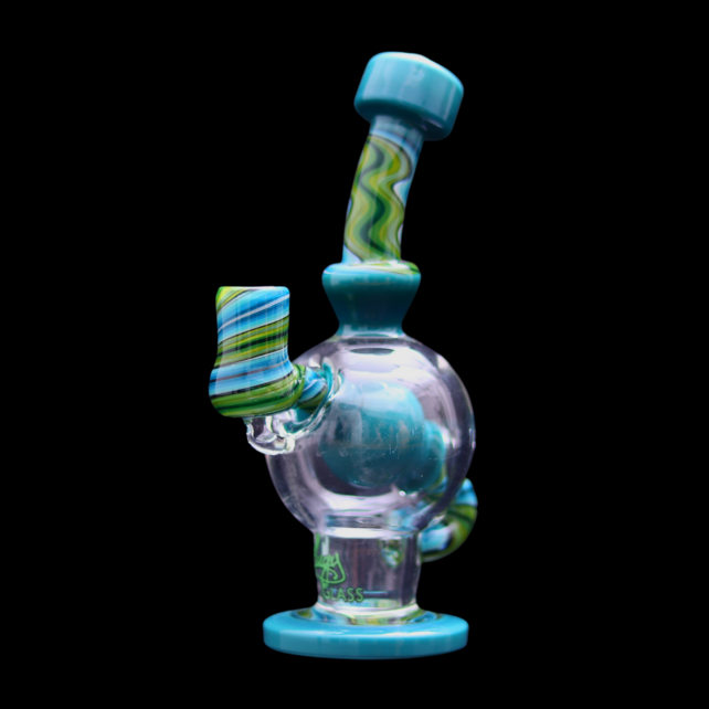 Augy Glass Linework Ball Rig OG Agua Azul