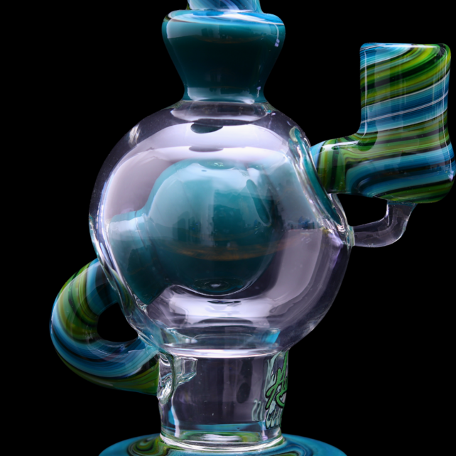 Augy Glass Linework Ball Rig OG Agua Azul