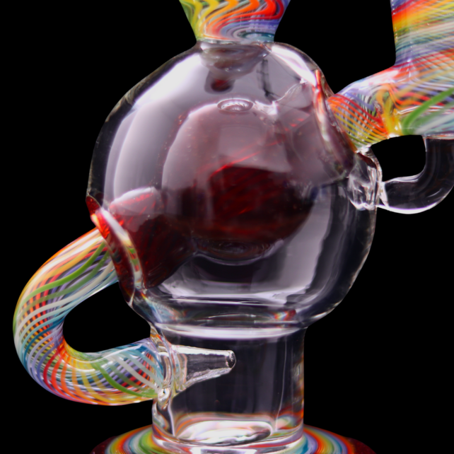 Augy Glass Linework Ball Rig OG Red Blizzard