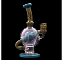 Augy Glass Linework Ball Rig Flare Agua Azul