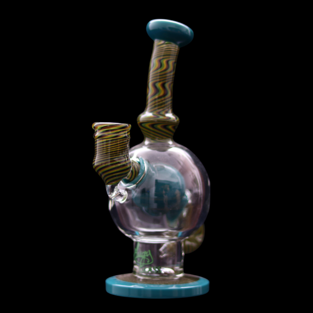Augy Glass Linework Ball Rig Flare Agua Azul
