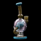 Augy Glass Linework Ball Rig Flare Agua Azul
