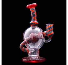 Augy Glass Linework Ball Rig Flare Red Blizzard