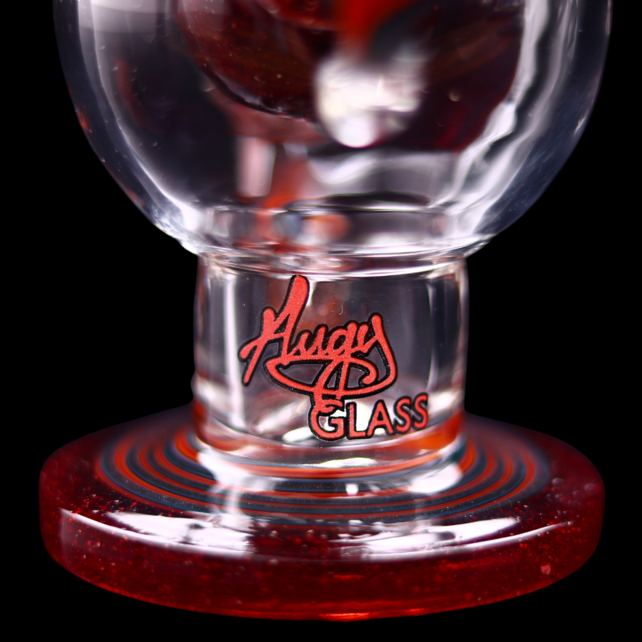 Augy Glass Linework Ball Rig Flare Red Blizzard