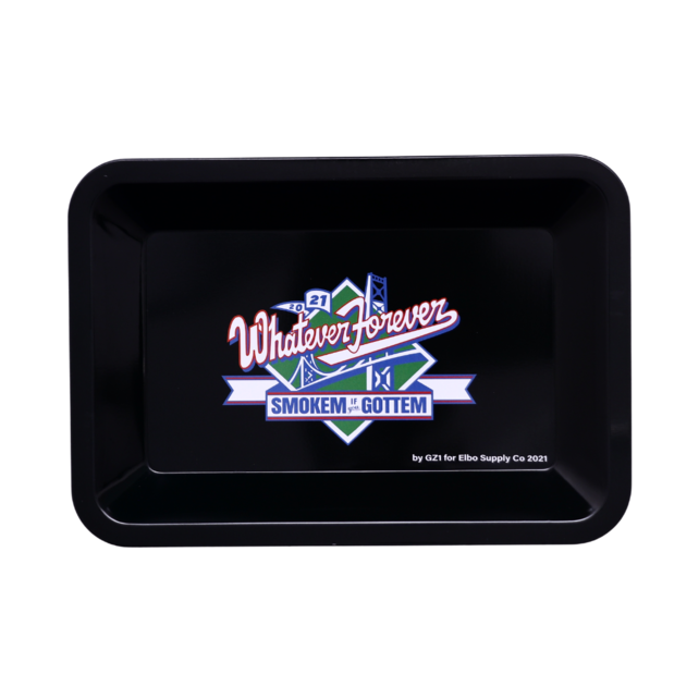 GZ1 x Elbo Metal Rolling Tray Smoke Em Pennant