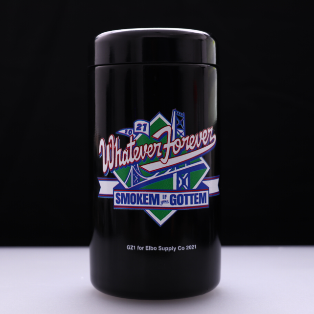 GZ1 x Elbo Glass Jar Smoke Em Pennant