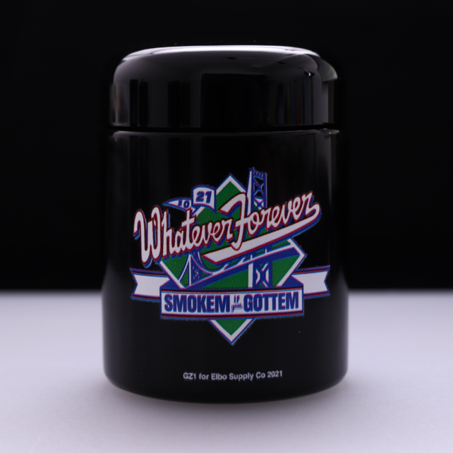 GZ1 x Elbo Glass Jar Smoke Em Pennant