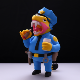 GZ1 x Elbo 10" Dino Wiggum Vinyl Toy