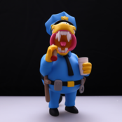 GZ1 x Elbo 10" Dino Wiggum Vinyl Toy