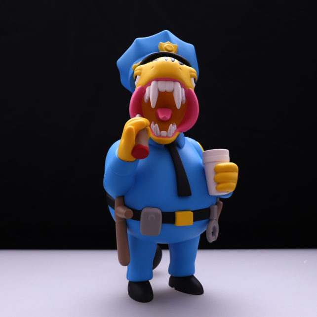 GZ1 x Elbo 10" Dino Wiggum Vinyl Toy