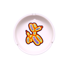 BlitzKriega White Ceramic Ashtray