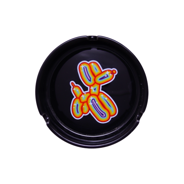 BlitzKriega Black Ceramic Ashtray