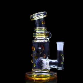 Hubbard Glass V2 Rig Wig Wag Ball Perc - Yellow