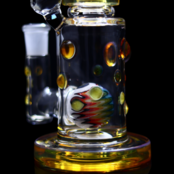 Hubbard Glass V2 Rig Wig Wag Ball Perc - Yellow