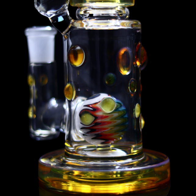 Hubbard Glass V2 Rig Wig Wag Ball Perc - Yellow