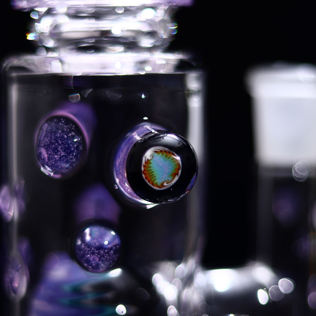 Hubbard Glass V2 Rig Wig Wag Ball Perc - Purple