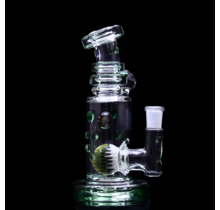 Hubbard Glass V2 Rig Wig Wag Ball Perc - Green