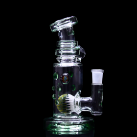 Hubbard Glass V2 Rig Wig Wag Ball Perc - Green