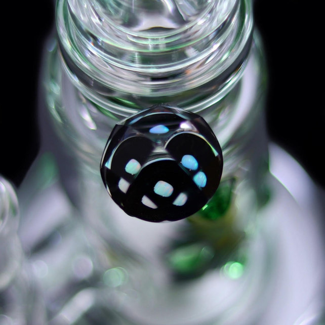 Hubbard Glass V2 Rig Wig Wag Ball Perc - Green