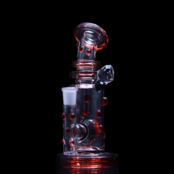 Hubbard Glass V2 Rig Wig Wag Ball Perc - Red