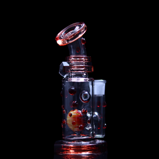 Hubbard Glass V2 Rig Wig Wag Ball Perc - Red