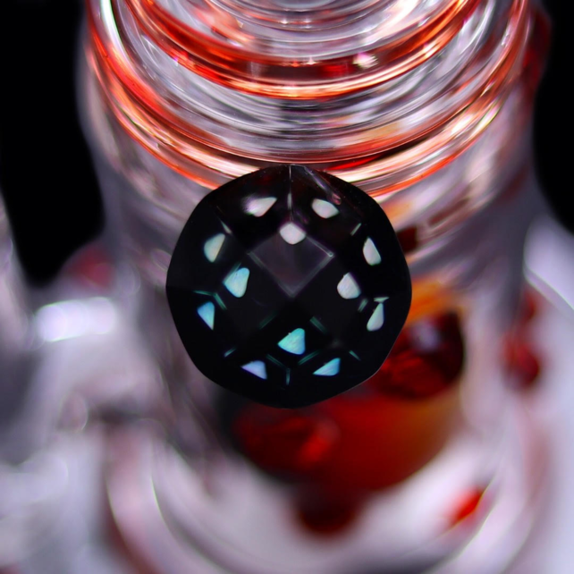 Hubbard Glass V2 Rig Wig Wag Ball Perc - Red