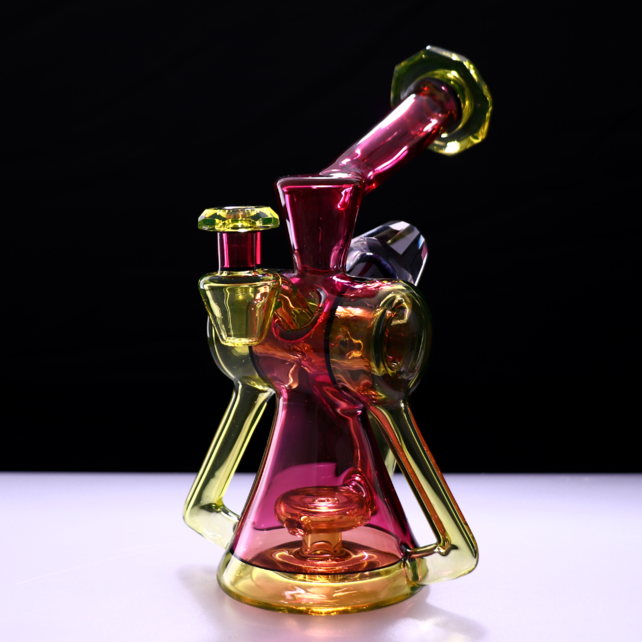 Bowman Glass V5 Bubble Dumper Good Ruby /Citrine