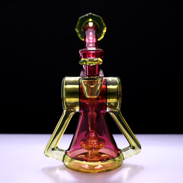 Bowman Glass V5 Bubble Dumper Good Ruby /Citrine