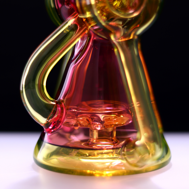 Bowman Glass V5 Bubble Dumper Good Ruby /Citrine