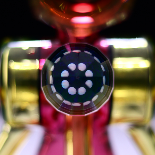 Bowman Glass V5 Bubble Dumper Good Ruby /Citrine