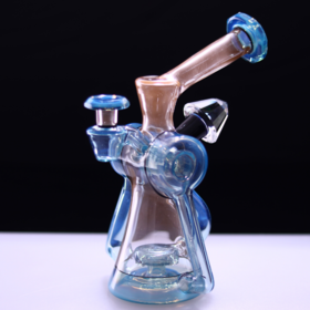 Bowman Glass V5 Bubble Dumper Peach / Marina