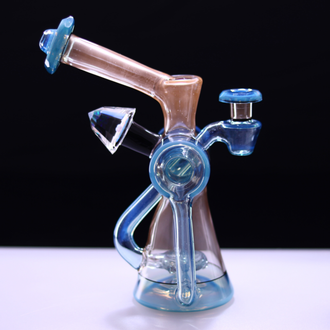 Bowman Glass V5 Bubble Dumper Peach / Marina