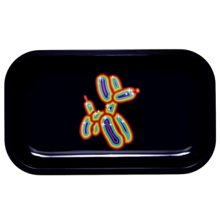 Blitzkriega Metal Rolling Tray Blitz Rainbow Logo