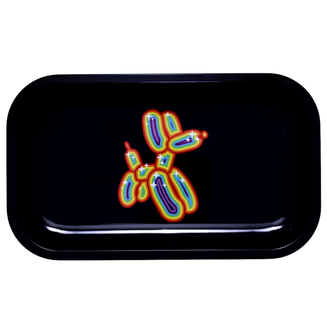 Blitzkriega Metal Rolling Tray Blitz Rainbow Logo