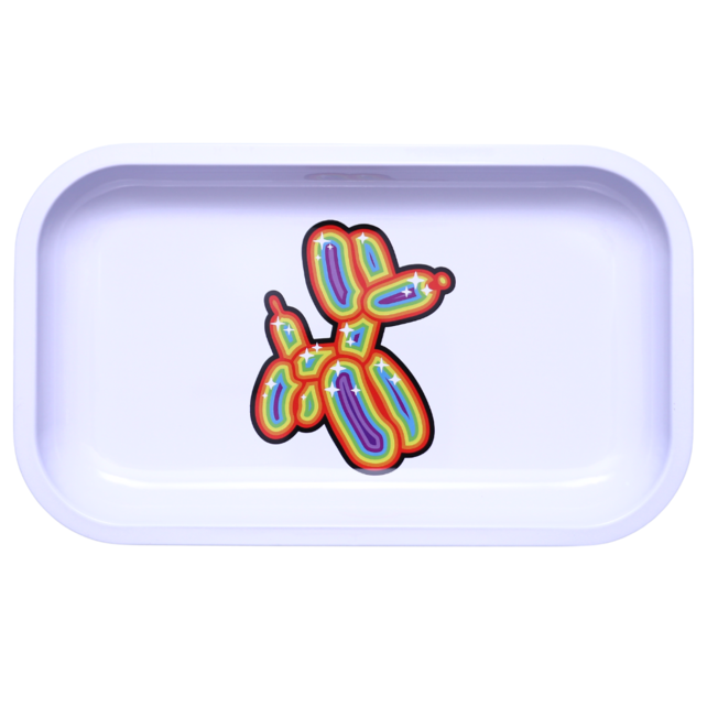 Blitzkriega Metal Rolling Tray Blitz Rainbow Logo