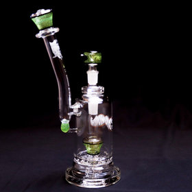 SlugWorth Glass Single Top Hat Bubbler w/ Adapter