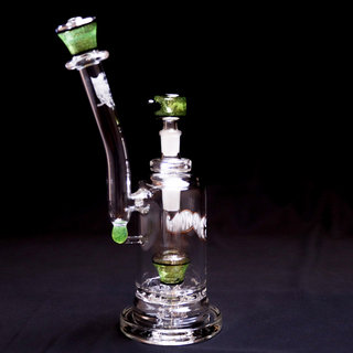 SlugWorth Glass Single Top Hat Bubbler w/ Adapter