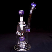 SlugWorth Glass Single Top Hat Bubbler w/ Adapter