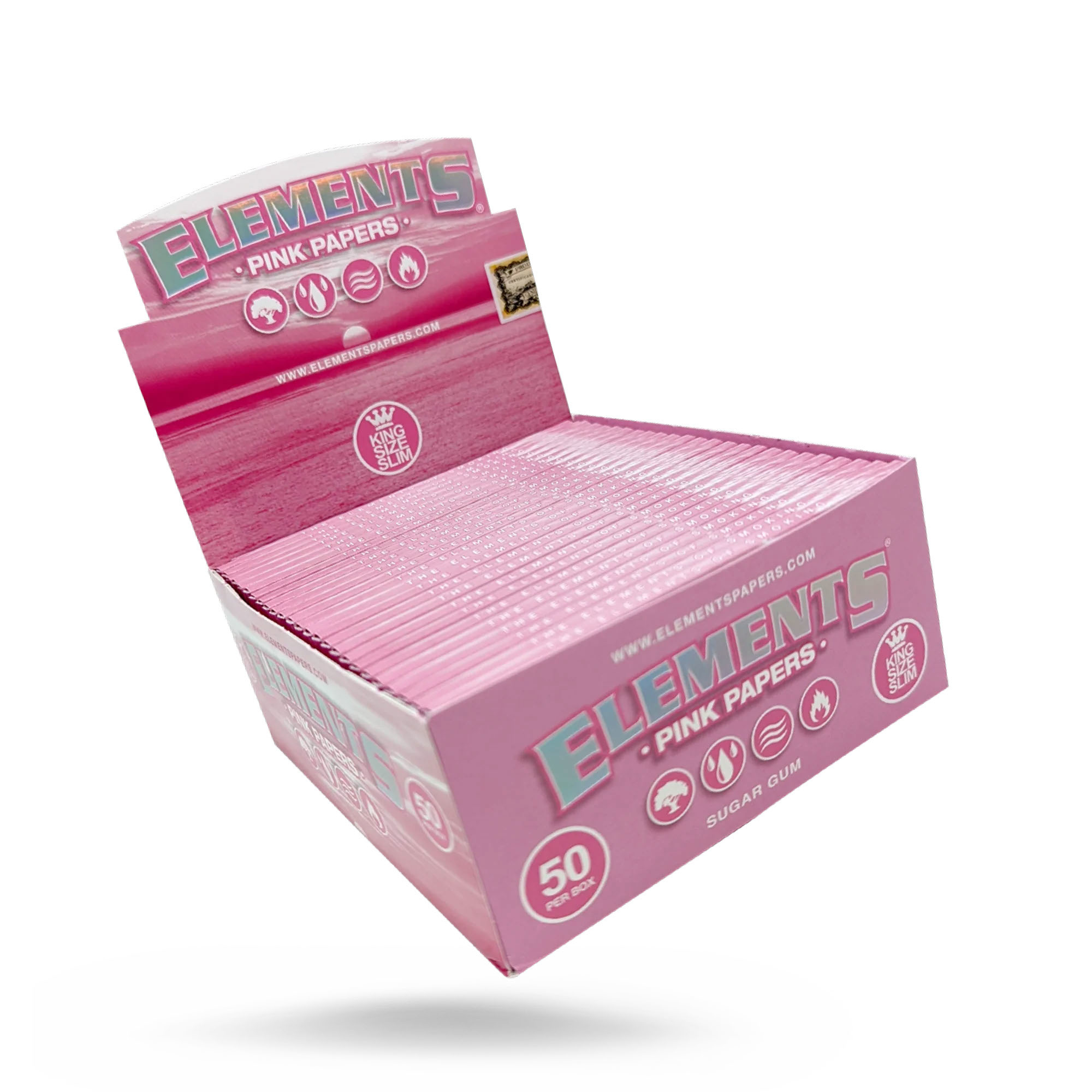  Blazy Susan - Kingsize Slim Pink Rolling Papers - 50 Leaves Per  Pack : Everything Else