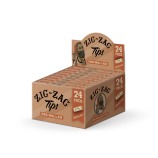 Zig Zag Original Unbleached Pre Rolled Tips (24CT)