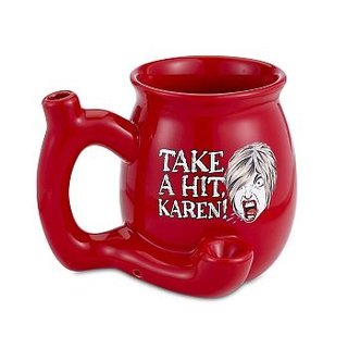 "Take a Hit Karen" Mug Pipe (Red)